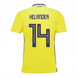 Camiseta De Futbol Suecia Jugador Helander Primera 2018