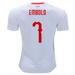 Camiseta De Futbol Suiza Jugador Embolo Segunda 2018