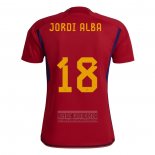 Camiseta De Futbol Espana Jugador Jordi Alba Primera 2022