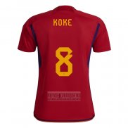 Camiseta De Futbol Espana Jugador Koke Primera 2022
