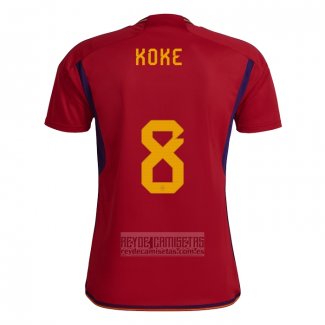 Camiseta De Futbol Espana Jugador Koke Primera 2022