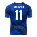 Camiseta De Futbol Estados Unidos Jugador Aaronson Segunda 2022