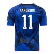 Camiseta De Futbol Estados Unidos Jugador Aaronson Segunda 2022