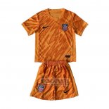 Camiseta De Futbol Estados Unidos Portero Nino 2024 Naranja