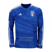 Camiseta De Futbol Italia Primera Manga Larga 2023-2024