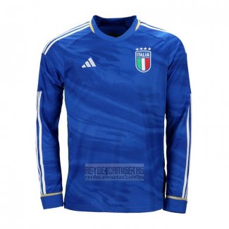 Camiseta De Futbol Italia Primera Manga Larga 2023-2024