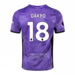Camiseta De Futbol Liverpool Jugador Gakpo Tercera 2023-2024