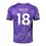 Camiseta De Futbol Liverpool Jugador Gakpo Tercera 2023-2024