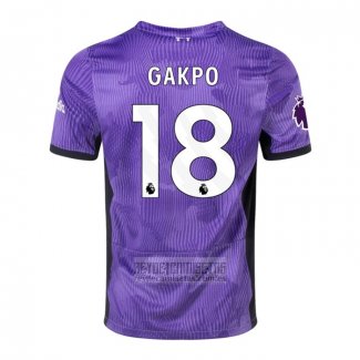 Camiseta De Futbol Liverpool Jugador Gakpo Tercera 2023-2024