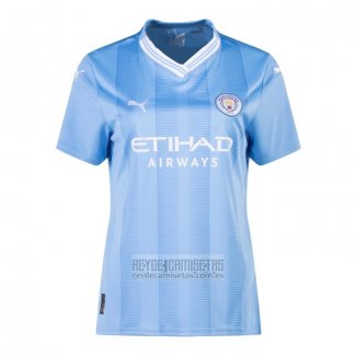 Camiseta De Futbol Manchester City Primera Mujer 2023-2024