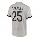 Camiseta De Futbol Paris Saint-Germain Jugador N.Mendes Segunda 2022-2023