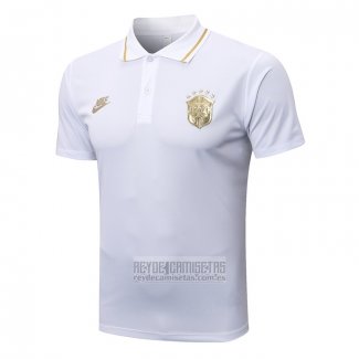 Camiseta De Futbol Polo del Brasil 2022-2023 Blanco