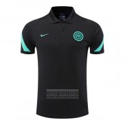 Camiseta De Futbol Polo del Inter Milan 2022-2023 Negro