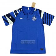 Camiseta De Futbol Polo del Inter Milan 2023-2024 Azul