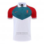 Camiseta De Futbol Polo del Liverpool 2022-2023 Verde Blanco Rojo