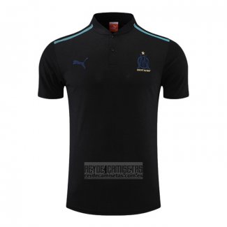 Camiseta De Futbol Polo del Olympique Marsella 2022-2023 Negro