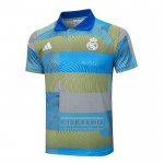 Camiseta De Futbol Polo del Real Madrid 2025-2026 Azul Verde