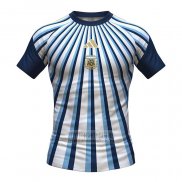 Camiseta De Futbol Pre Partido del Argentina 2026 Blanco Azul