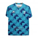 Camiseta De Futbol Pre Partido del Juventus 2022 Azul