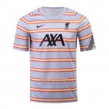 Camiseta De Futbol Pre Partido del Liverpool 2022 Gris