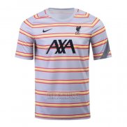 Camiseta De Futbol Pre Partido del Liverpool 2022 Gris