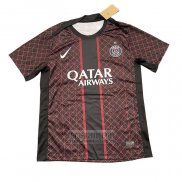 Camiseta De Futbol Pre Partido del Paris Saint-Germain 2025-2026 Negro Rojo