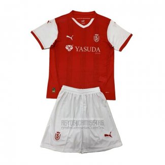 Camiseta De Futbol Stade de Reims Primera Nino 2024-2025
