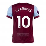 Camiseta De Futbol West Ham Jugador L.Paqueta Primera 2023-2024