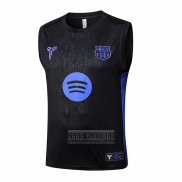 Camiseta De Futbol de Entrenamiento Barcelona Sin Mangas 2025-2026 Negro Azul