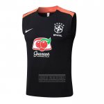 Camiseta De Futbol de Entrenamiento Brasil Sin Mangas 2025-2026 Negro