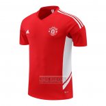 Camiseta De Futbol de Entrenamiento Manchester United 2022-2023 Rojo