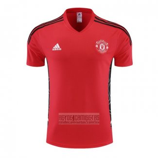 Camiseta De Futbol de Entrenamiento Manchester United 2022-2023 Rojo