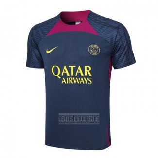 Camiseta De Futbol de Entrenamiento Paris Saint-Germain 2023-2024 Azul