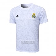Camiseta De Futbol de Entrenamiento Real Madrid 2024-2025 Blanco