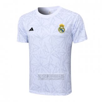 Camiseta De Futbol de Entrenamiento Real Madrid 2024-2025 Blanco