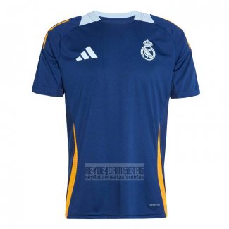 Camiseta De Futbol de Entrenamiento Real Madrid 2024-2025 Azul