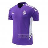 Camiseta De Futbol de Entrenamiento Real Madrid 2022-2023 Purpura