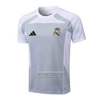 Camiseta De Futbol de Entrenamiento Real Madrid 2025-2026 Gris