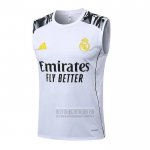 Camiseta De Futbol de Entrenamiento Real Madrid Sin Mangas 2025-2026 Blanco