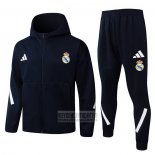 Chandal con Capucha del Real Madrid 2025-2026 Negro