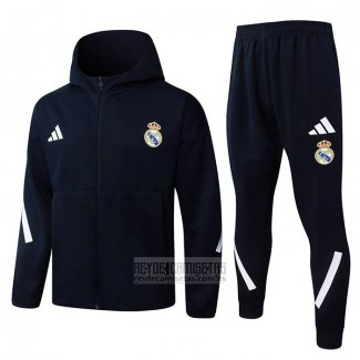 Chandal con Capucha del Real Madrid 2025-2026 Negro