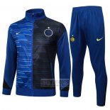 Chandal de Chaqueta del Inter Milan Nino 2024-2025 Azul