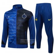 Chandal de Chaqueta del Inter Milan Nino 2024-2025 Azul
