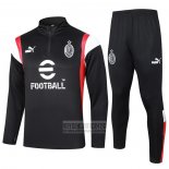 Chandal de Sudadera del AC Milan 2023-2024 Negro