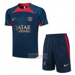 Chandal del Paris Saint-Germain Manga Corta 2023-2024 Azul - Pantalon Corto