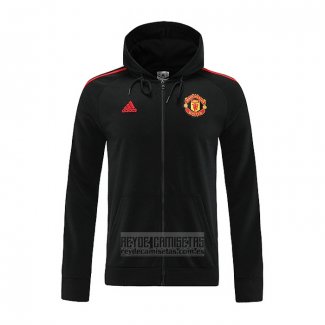 Chaqueta con Capucha del Manchester United 2022-2023 Negro