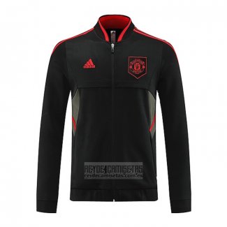 Chaqueta del Manchester United 2022-2023 Negro y Rojo