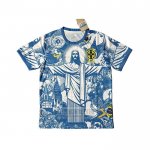 Tailandia Camiseta De Futbol Brasil Jesus 2025-2026 Azul