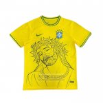 Tailandia Camiseta De Futbol Brasil Jesus 2025 Amarillo