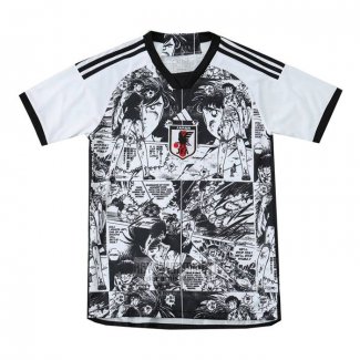 Tailandia Camiseta De Futbol Japon Anime 2024-2025 Negro y Blanco